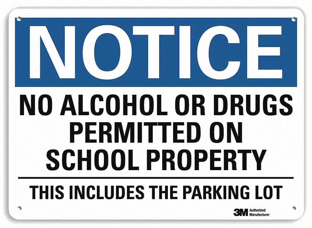Notice Sign, 10 in x 14 in, Aluminum