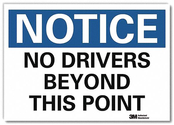 Reflective  Loadiing & Unloading Label: Aluminum, 10 in x 14 in Nominal Sign Size, Engineer Grade