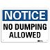 Notice: No Dumping Allowed Signs