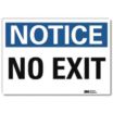 Notice: No Exit Signs