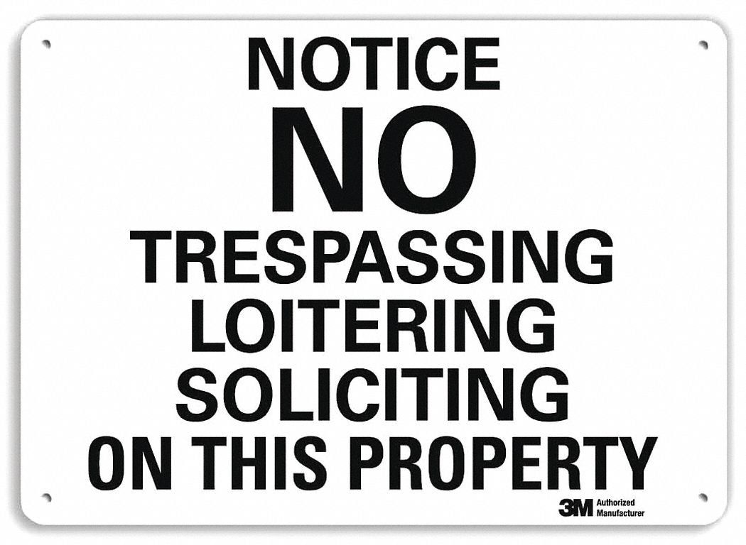 Notice Sign: Plastic, Mounting Holes Sign Mounting, 7 in x 10 in Nominal Sign Size, 0.055 in Thick