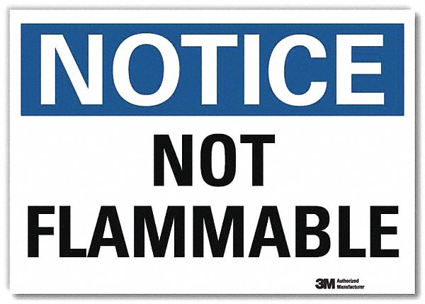 Notice Sign: Reflective Sheeting, Adhesive Sign Mounting, 7 in x 10 in Nominal Sign Size