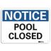 Notice: Pool Closed Signs