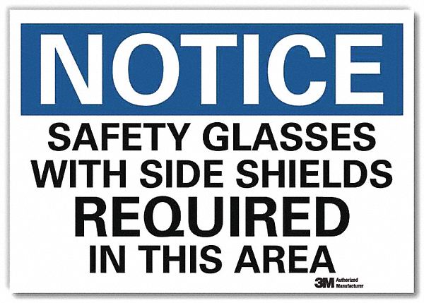 Notice Sign, 10 in x 14 in, Rflct Sheeting