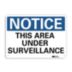 Notice: This Area Under Surveillance Signs