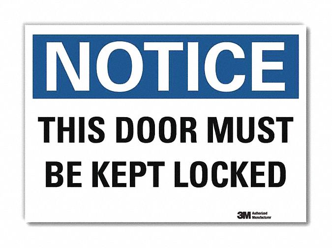 ENSEIGNE D'AVERTISSEMENT,5X7 PO,VINYL