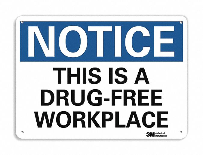 Notice This Is A Drug Free Workplace Decal Sticker Safe Zone Etsy