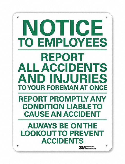 Safety Sign: Plastic, Mounting Holes Sign Mounting, 10 in x 7 in Nominal Sign Size, 0.055 in Thick