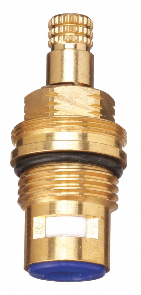 Cartridge: Use with Cold Water, Ceramic, 5 7/16 in Overall Lg, Ceramic Disc