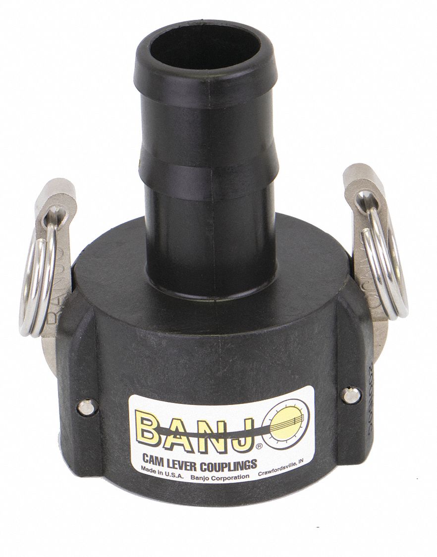 BANJO, Part C, FNPT x Slip, Schedule 80, Polypropylene, 225 psi