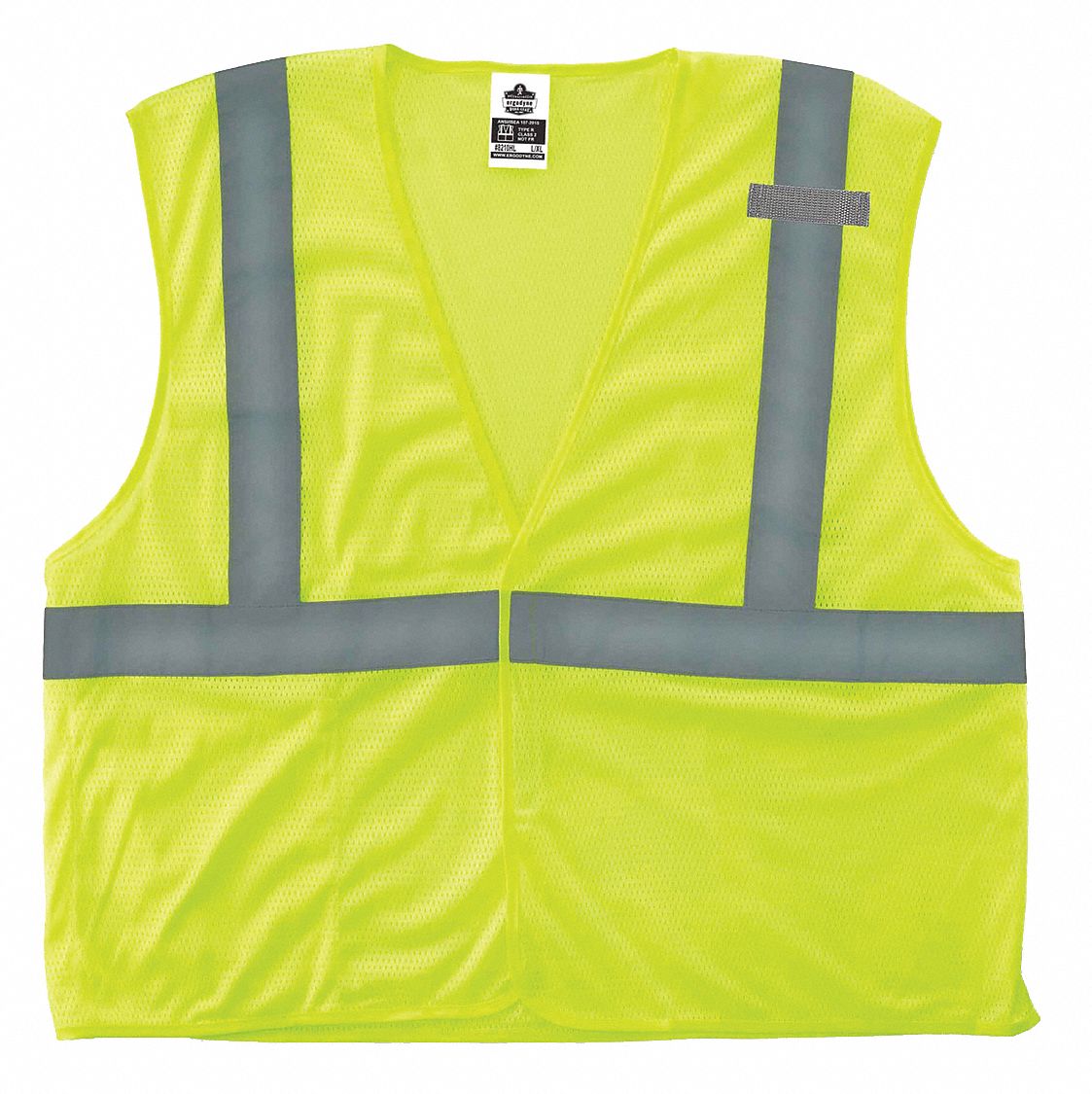 VEST CLASS 2 ANSI LIME SZ LG/XL