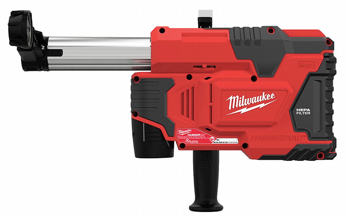 MILWAUKEE Cordless Dust Extraction System Kit, 12 V 34K738230622