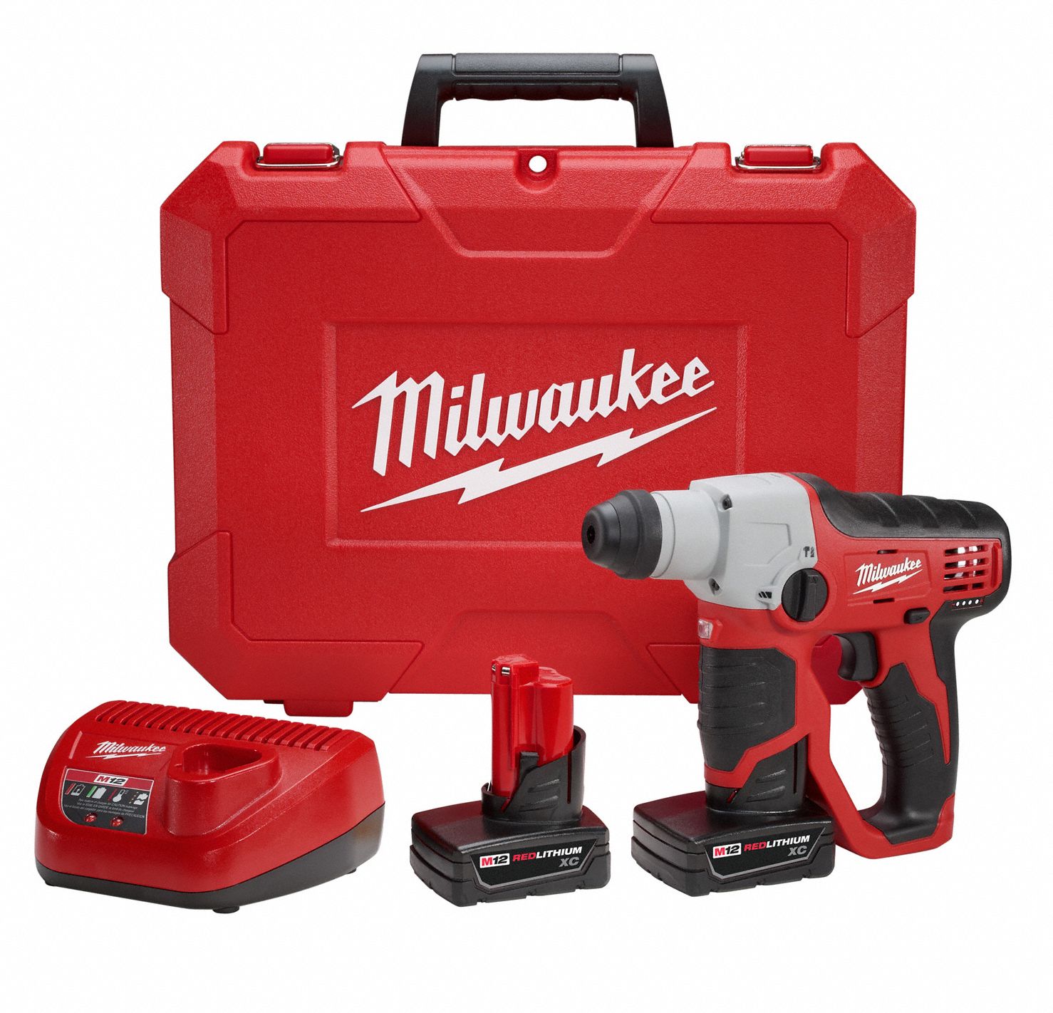 MILWAUKEE Cordless Rotary Hammer Kit, 12.0 V Voltage, 0 to 5350 Blows