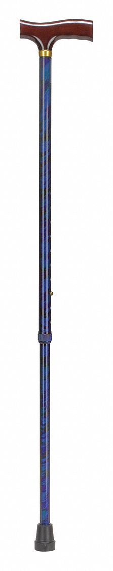34KW86 - Adjustable Cane Derby-Top Wood Blue