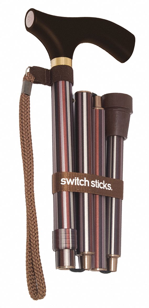 Walking Stick: Std, Single, 12 in, 264 lb Wt Capacity, Kensington
