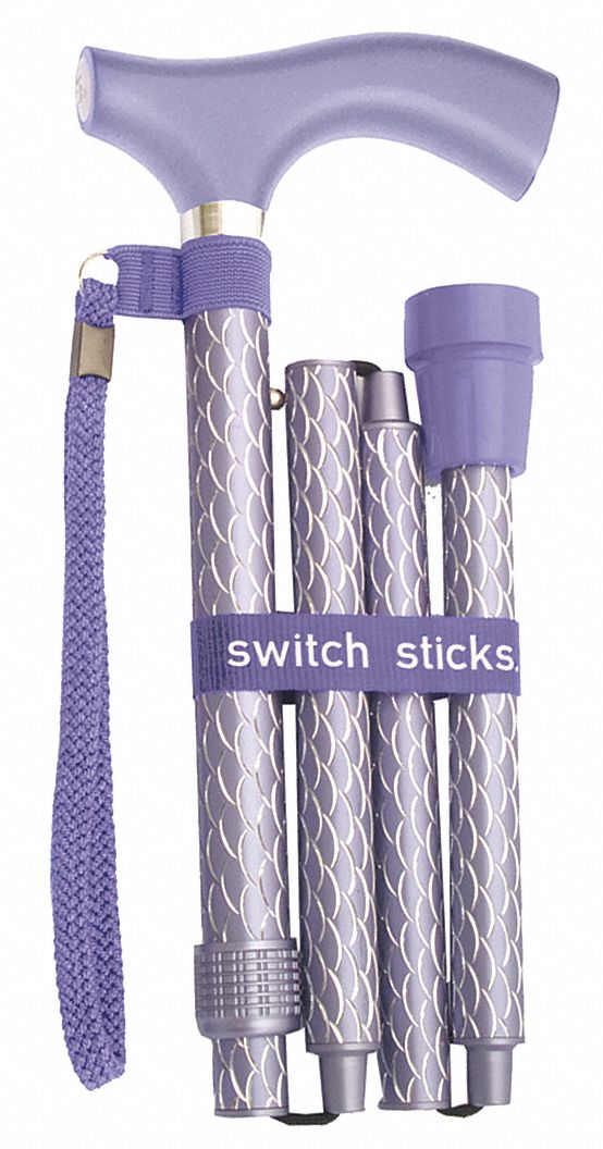 SWITCH STICKS Walking Stick, Standard Handle Type, Single Base Type, 12
