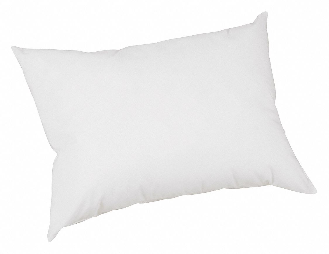 DMI 27 in x 19 in Standard Polyester Fiber Fill Pillow, White 34KX77