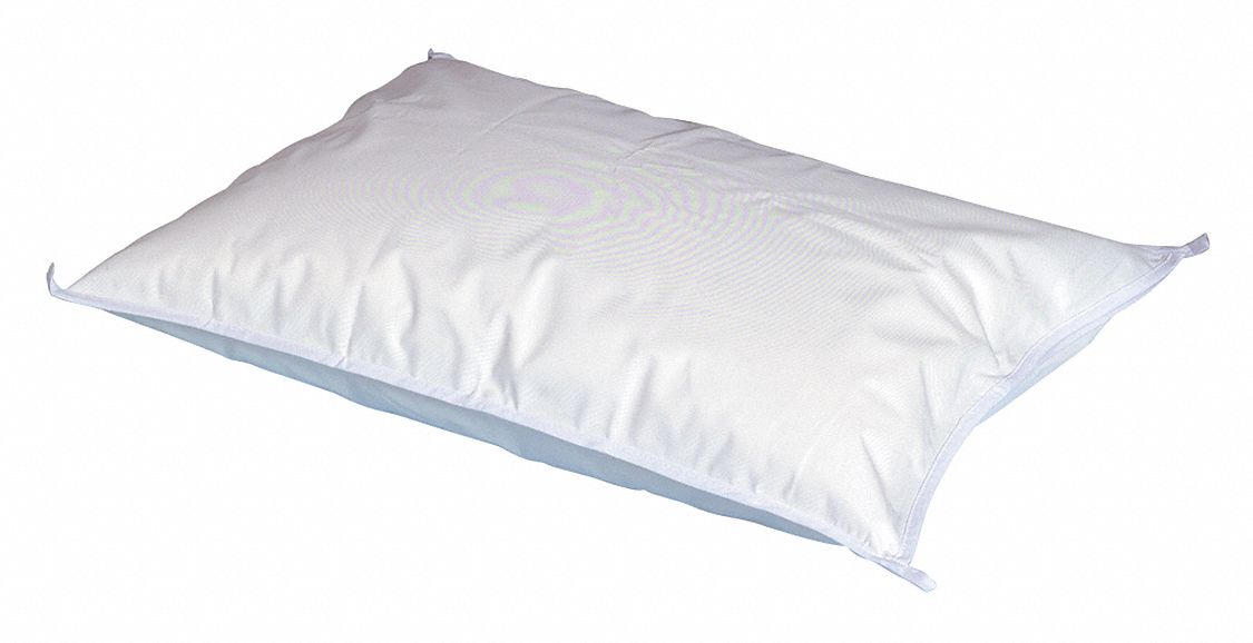 DMI Standard 100 Polyester Pillow Protector, White 34KX9555480421900 Grainger