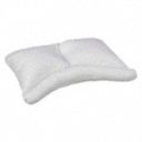 16 in x 24 in Standard Polyester Fiber Fill Side Pillow, White