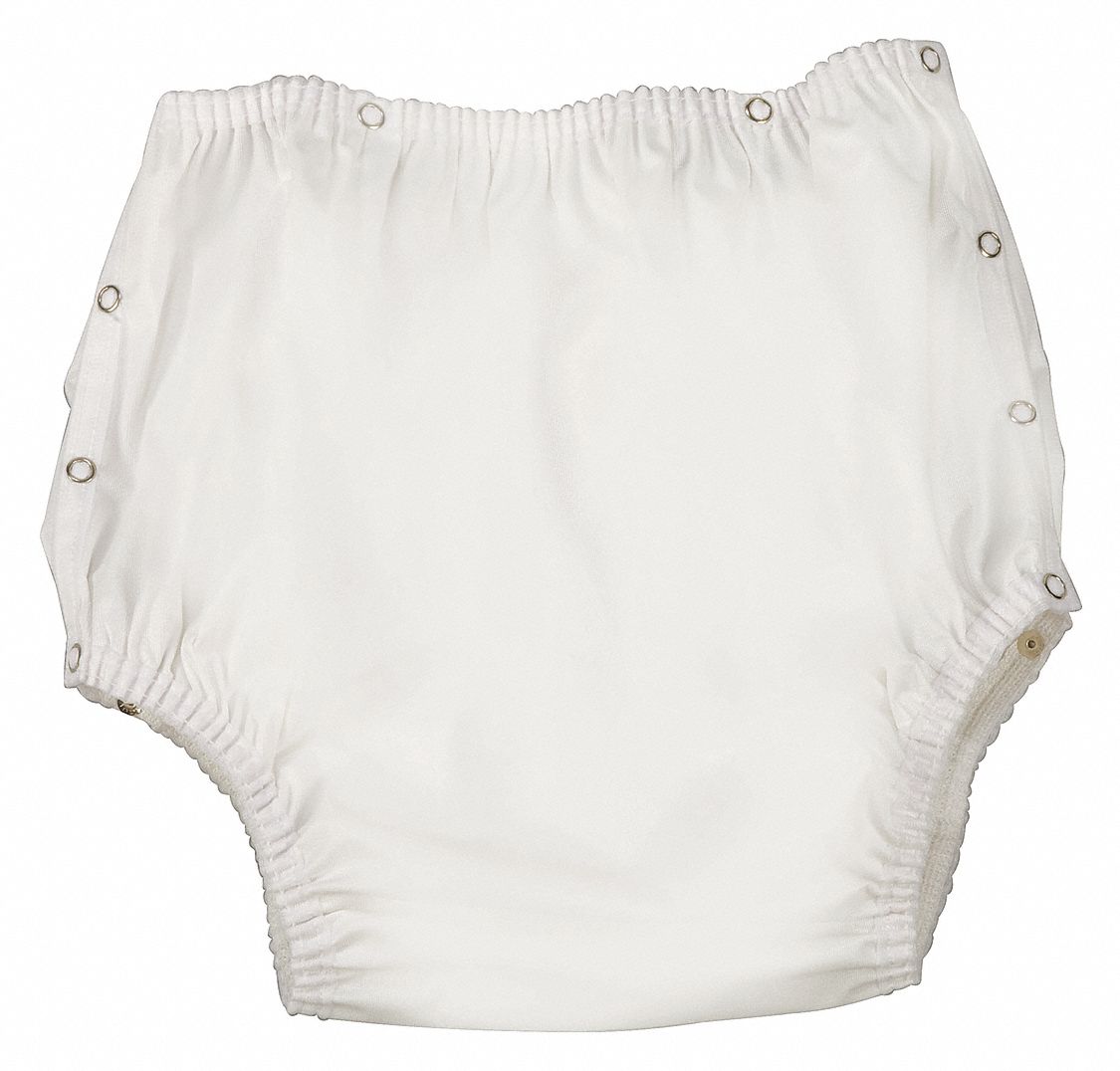 DMI, 46 in to 52 in Size, White, Incontinence Pant 34KY365607000