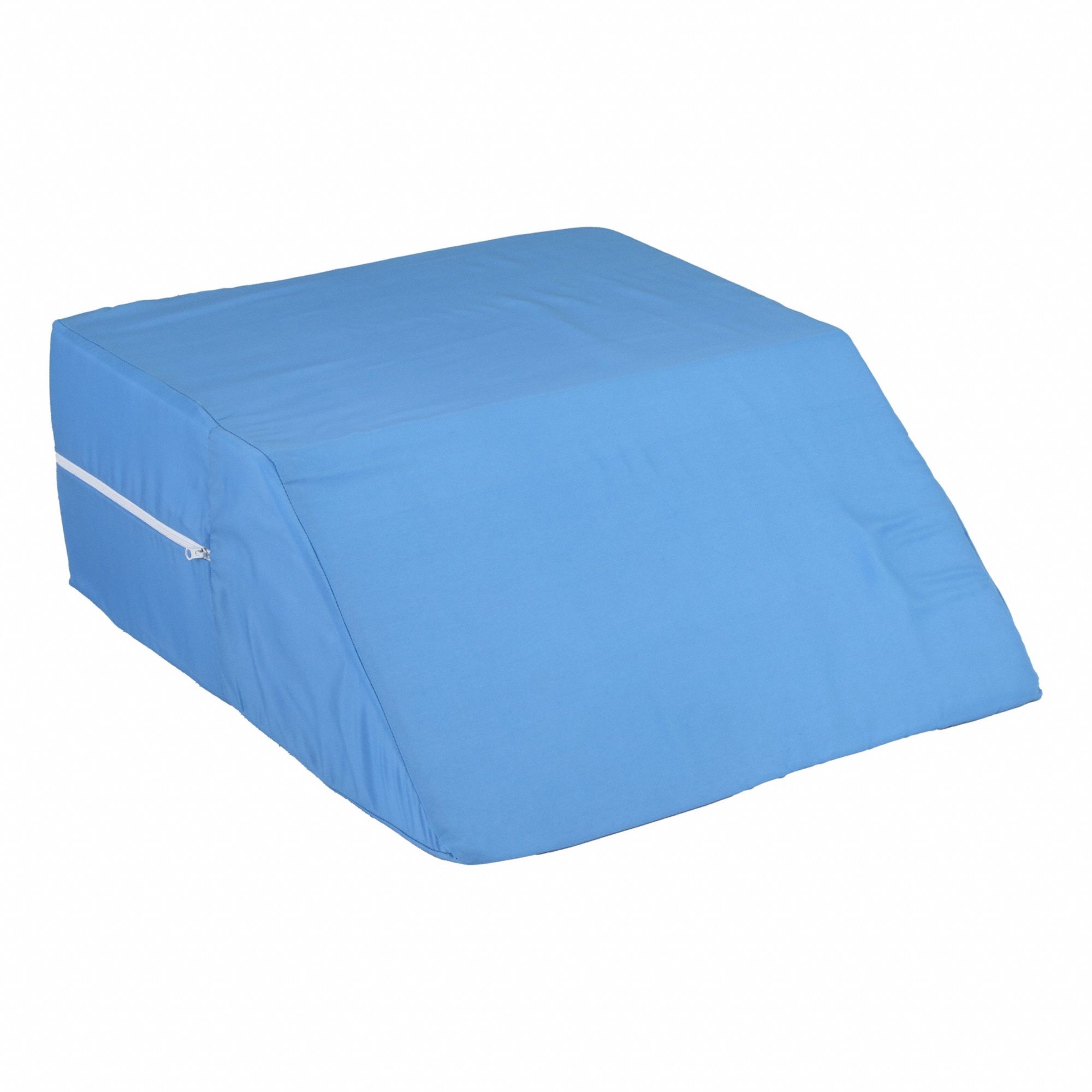 Bed Wedge: Blue, 24 in Overall Lg, 20 in Overall Wd, 8 in Overall Ht, Cotton/Polyester, Foam