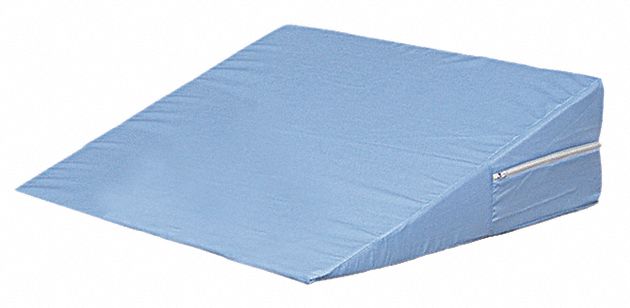 Bed Wedge: Blue, 24 in Overall Lg, 24 in Overall Wd, 7 in Overall Ht, Cotton/Polyester, Foam