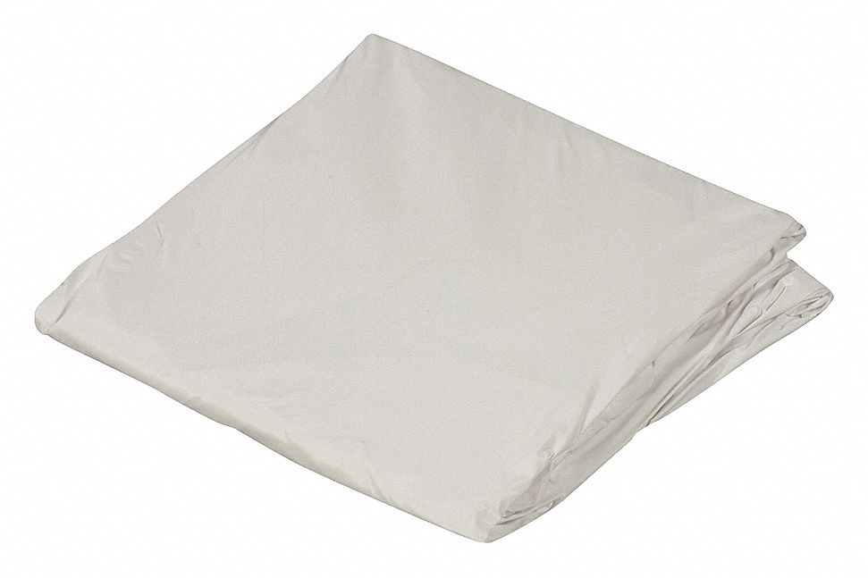 Mattress/Box Spring Protector: King, 80 in Overall Lg, 72 in Overall Wd, White, 4.8 oz Fabric Wt