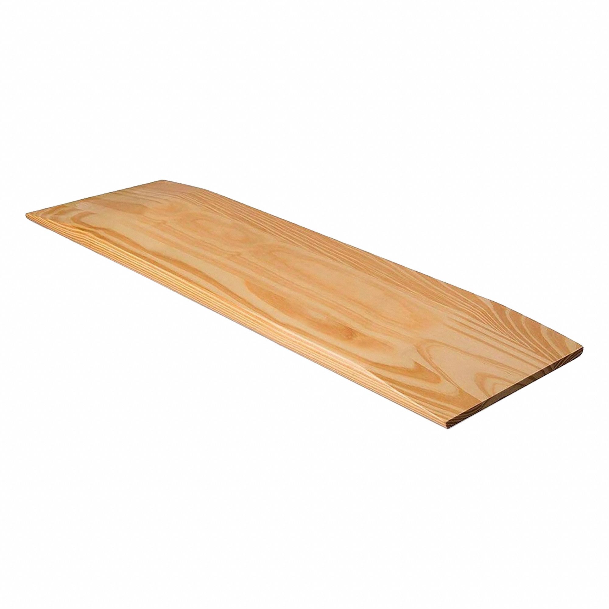Rescue Board: 440 lb Patient Load Capacity, 24 in L x 1 in W x 8 in H, 24 in Overall Lg, Wood