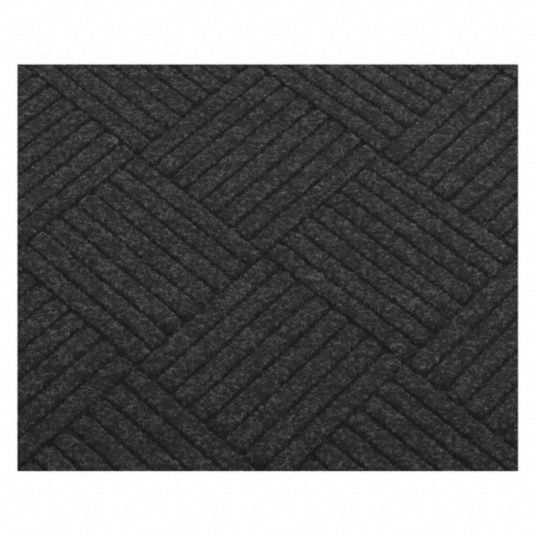 Condor Indoor Entrance Mat 8 Ft L 6 Ft W 3 8 In Thick Rectangle Charcoal 26g850 26g850 Grainger