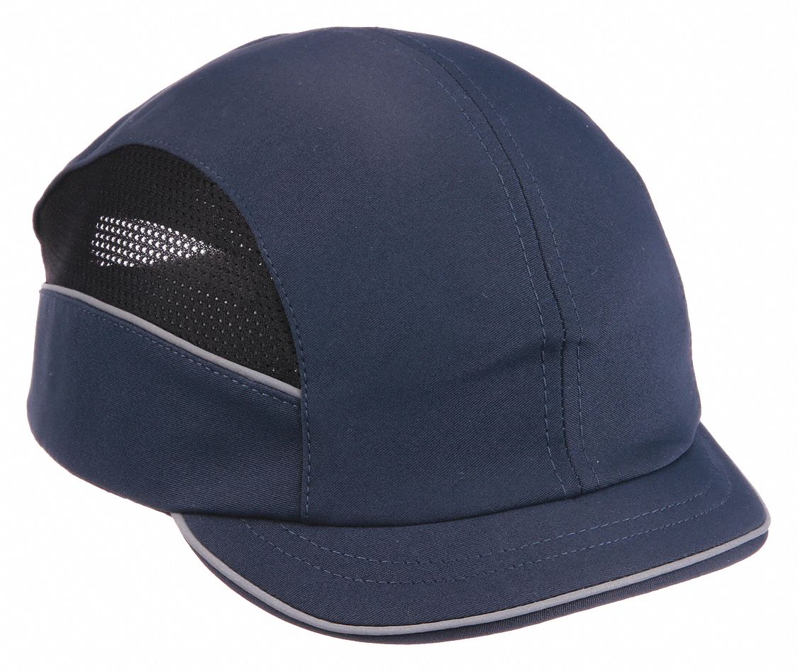 Dark Blue, Hook-and-Loop, Bump Cap - 34L326|SCARAP3NVY - Grainger