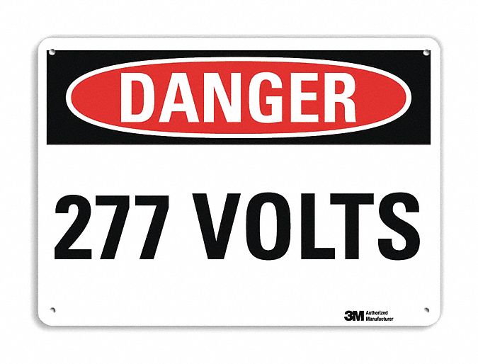 Danger Sign: Plastic, Mounting Holes Sign Mounting, 7 in x 10 in Nominal Sign Size, 0.055 in Thick
