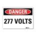 Danger: 277 Volts Signs