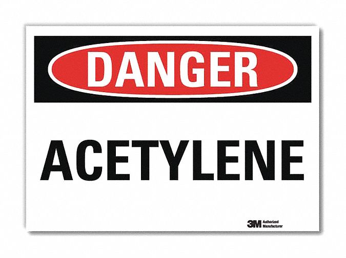 Danger Sign: Reflective Sheeting, Adhesive Sign Mounting, 7 in x 10 in Nominal Sign Size