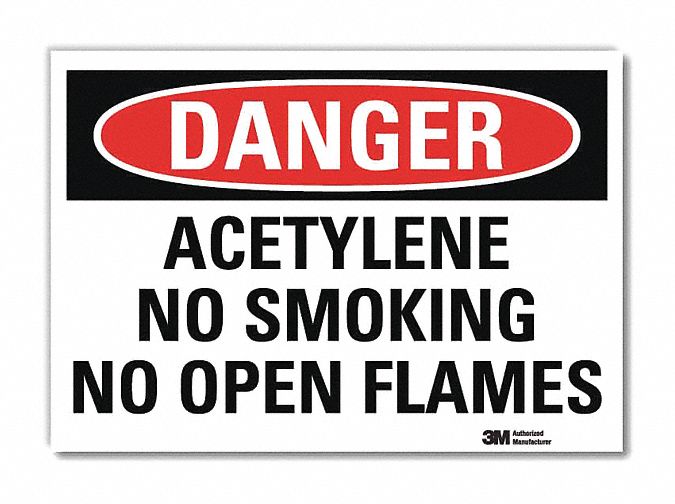Danger Sign: Reflective Sheeting, Adhesive Sign Mounting, 7 in x 10 in Nominal Sign Size, Danger