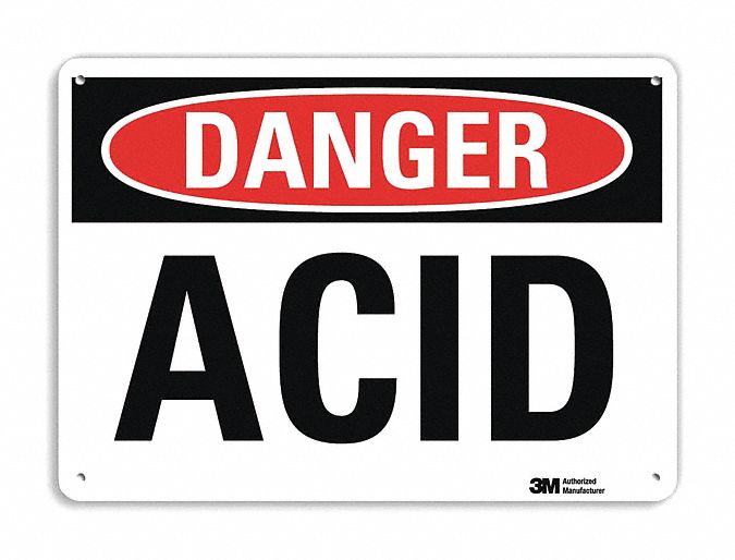 Danger Sign: Plastic, Mounting Holes Sign Mounting, 7 in x 10 in Nominal Sign Size, 0.055 in Thick