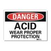 Danger: Acid Wear Proper Protection Signs