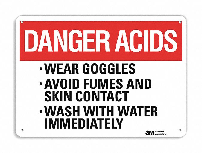 Danger Sign, 7 in x 10 in, Aluminum