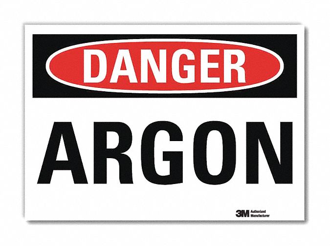 Danger Sign: Reflective Sheeting, Adhesive Sign Mounting, 5 in x 7 in Nominal Sign Size