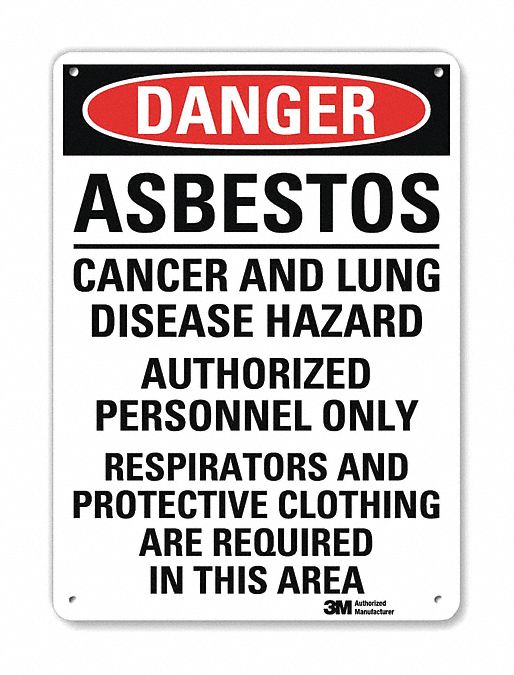 Danger Sign, 10 in x 7 in, Aluminum