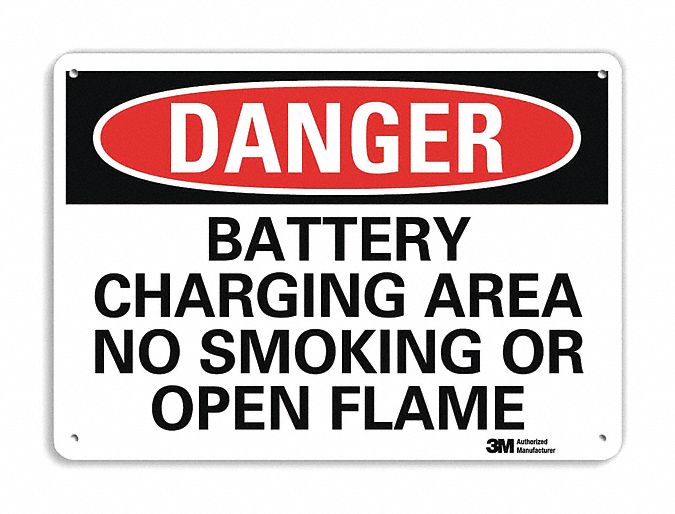 Danger Sign: Plastic, Mounting Holes Sign Mounting, 7 in x 10 in Nominal Sign Size, 0.055 in Thick