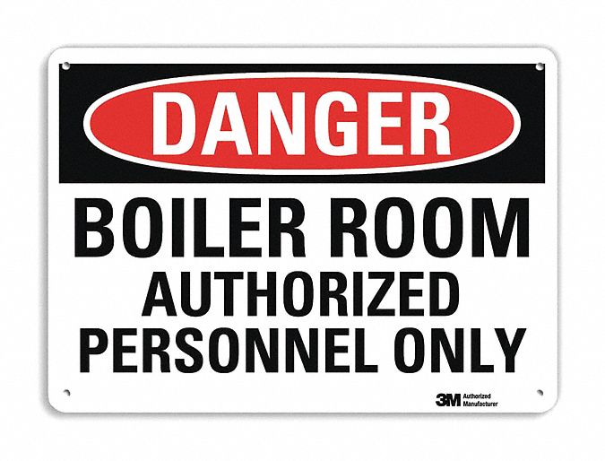 PANNEAU DANGER,4 TROUS,LA 10 PO X H 7 PO