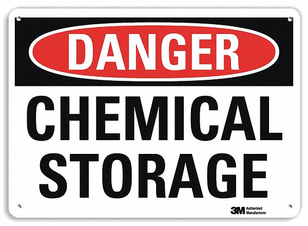 Danger Sign: Plastic, Mounting Holes Sign Mounting, 10 in x 14 in Nominal Sign Size, 0.055 in Thick