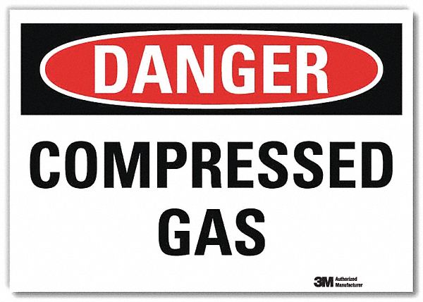 Danger Sign: Reflective Sheeting, Adhesive Sign Mounting, 7 in x 10 in Nominal Sign Size