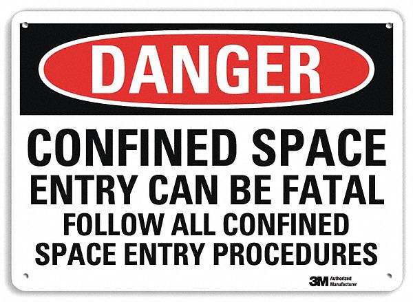 Danger Sign: Plastic, Mounting Holes Sign Mounting, 7 in x 10 in Nominal Sign Size, 0.055 in Thick