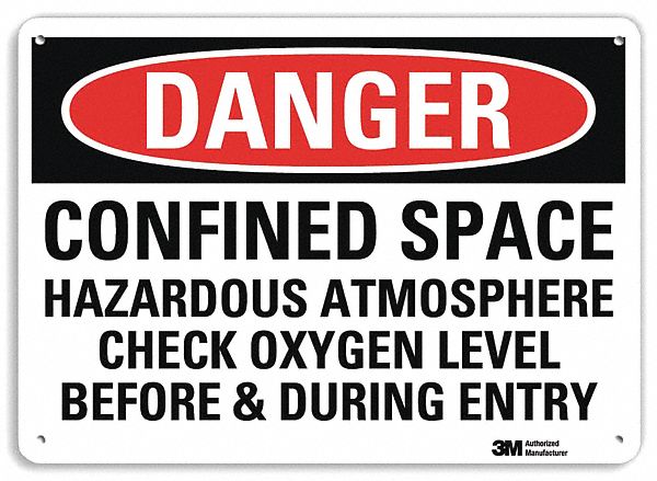 Danger Sign: Plastic, Mounting Holes Sign Mounting, 7 in x 10 in Nominal Sign Size, 0.055 in Thick