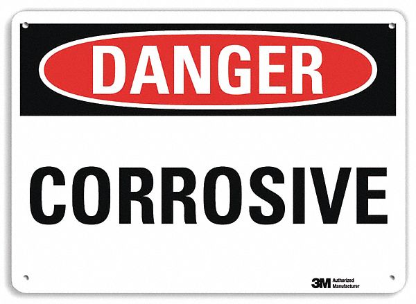 Danger Sign: Plastic, Mounting Holes Sign Mounting, 7 in x 10 in Nominal Sign Size, 0.055 in Thick