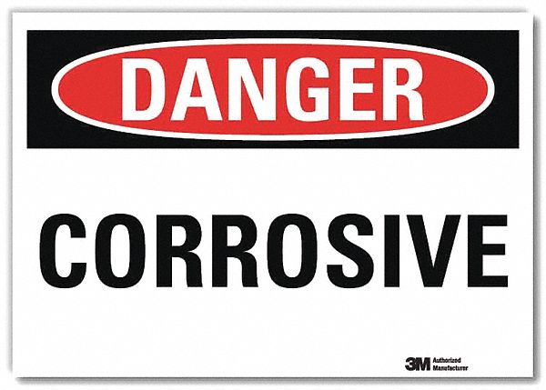 Danger Sign: Reflective Sheeting, Adhesive Sign Mounting, 7 in x 10 in Nominal Sign Size
