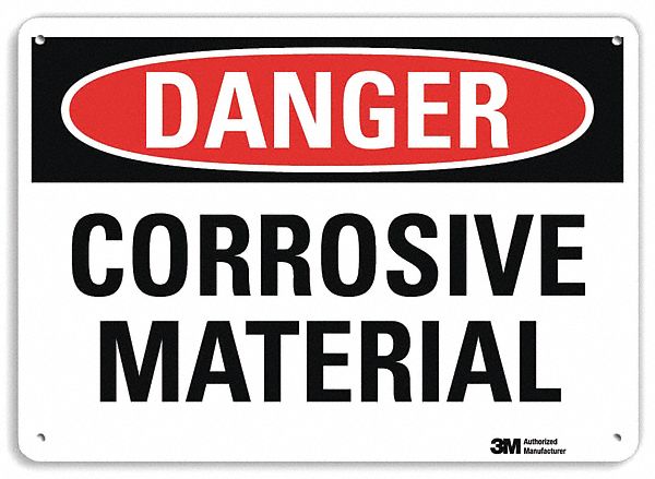 Danger Sign: Plastic, Mounting Holes Sign Mounting, 7 in x 10 in Nominal Sign Size, 0.055 in Thick
