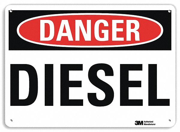 Danger Sign: Aluminum, Mounting Holes Sign Mounting, 7 in x 10 in Nominal Sign Size, Engineer Grade