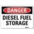 Danger: Diesel Fuel Storage Signs
